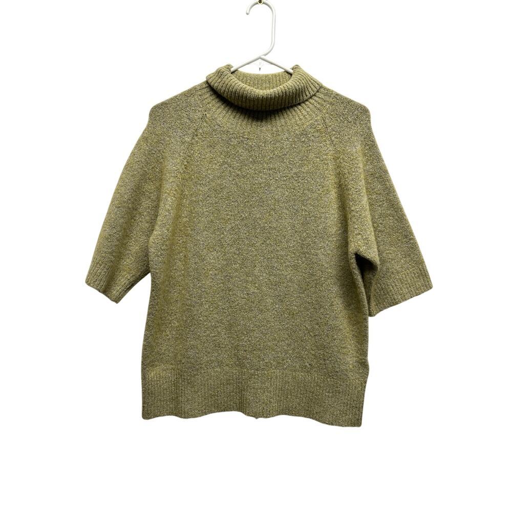 Vtg Women Mohair Blend Short Sleeve Turtleneck L Fall Old Money Jones New York‎